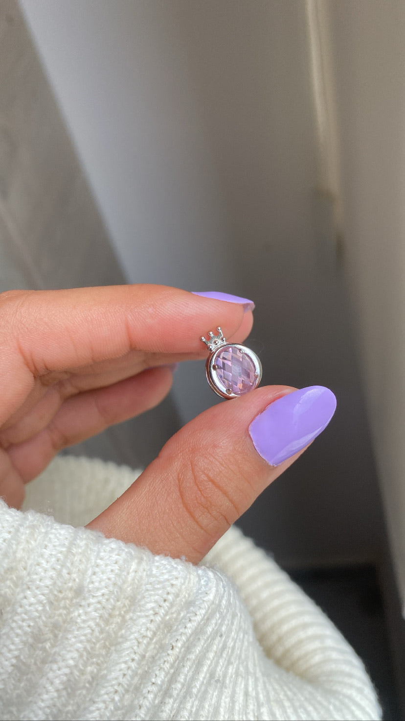 Corona Centro Rosa Plateado